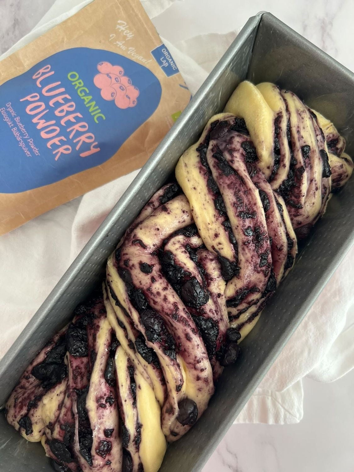 Blueberry Lemon Babka Bread