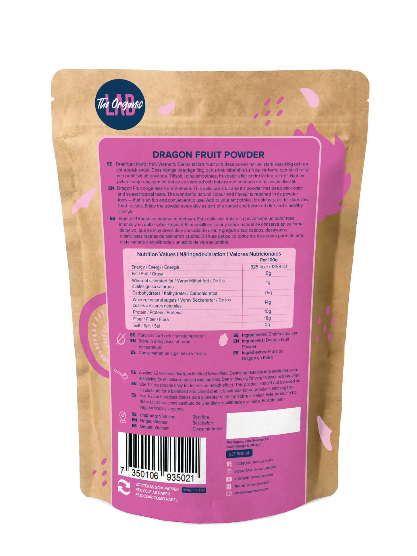 Bulk Pink Pitaya Powder