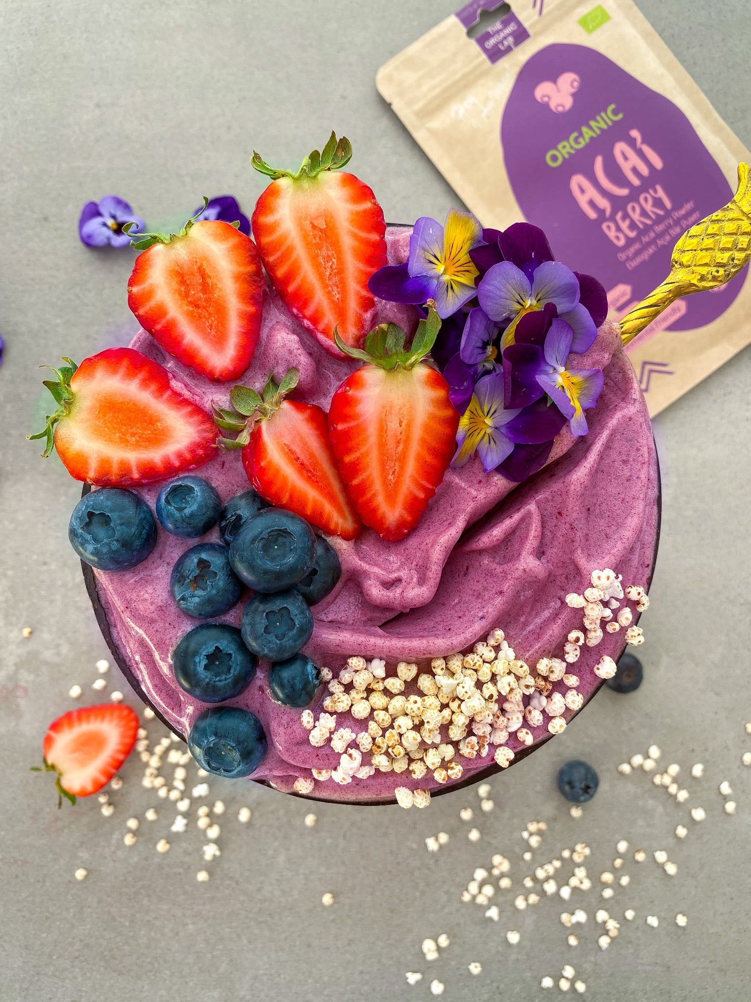 acai powder , organic acai powder , acai bowl, acai smoothie bowl , acai nicecream