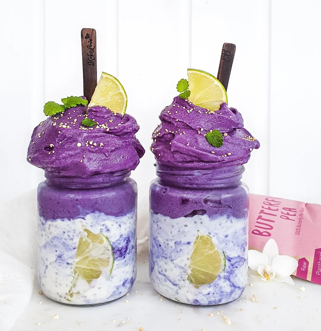 butterfly pea , butterfly pea powder , butterfly pea pulver , butterfly pea bulk , butterfly pea wholesale,chia pudding , nicecream 